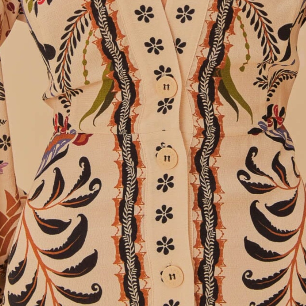 NWT | FARM Rio Sand Classic Nature Maxi Dress | Size L - Picture 5 of 6